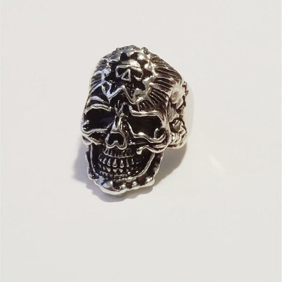 New stainless steel skull with skull banana size 10 - Picture 5 of 5